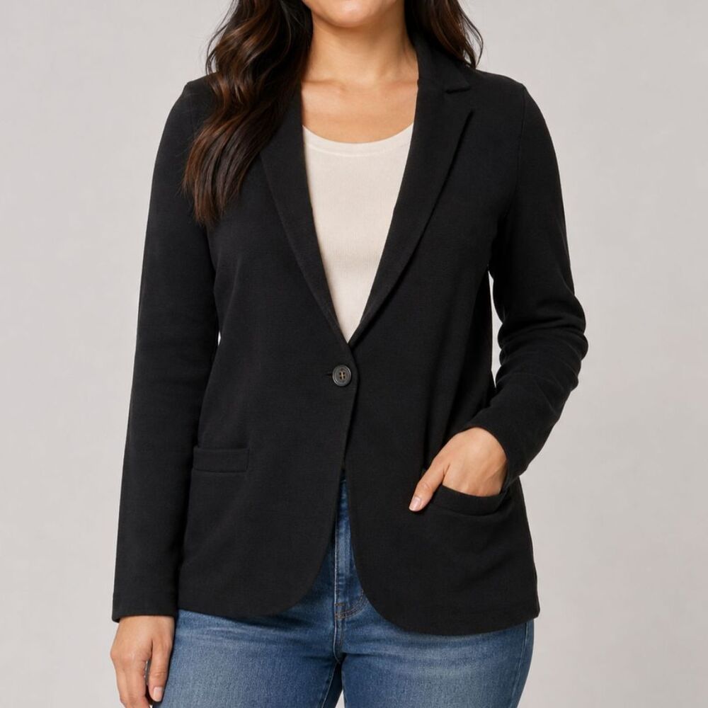 NWT J.Crew Factory Schoolboy Sweater Knit Blazer PL Preppy Academia Office